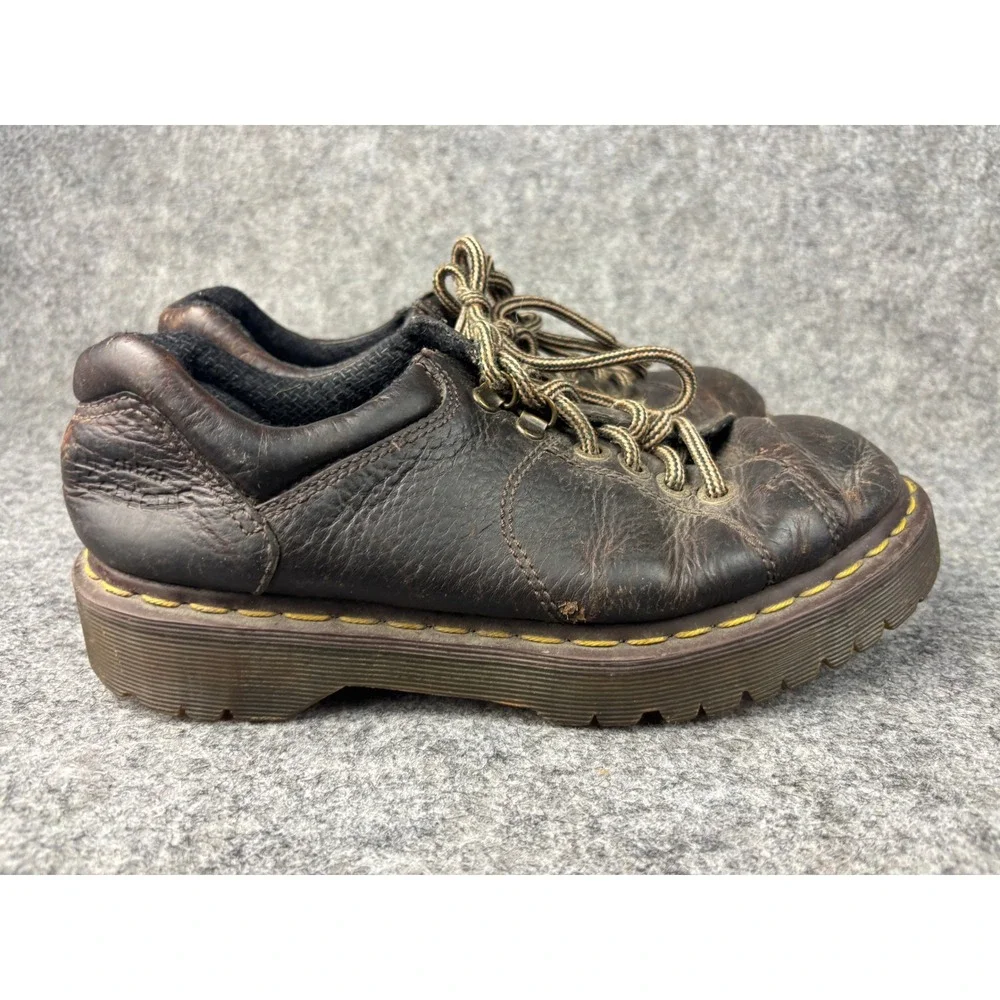 Dr. Martens 8312 Oxford Shoes Mens 7 Womens 8 Brown Leather Platform Lug Sole